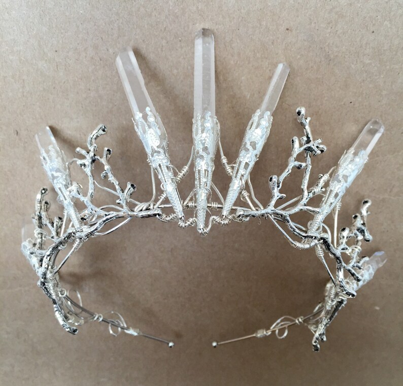 Game of Thrones! Alternative Bride Crystal Quartz Crown Tiara Magical Headpiece Festival The VENUS Crown