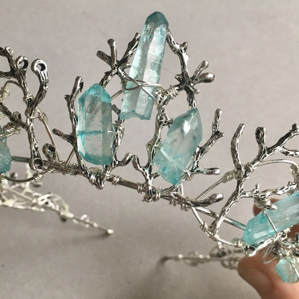 Quartz Tiara Etsy