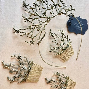 The TWIGGY COMB Branch Twig Woodland Faerie Hair Comb Bridesmaid Prom Witchy image 10