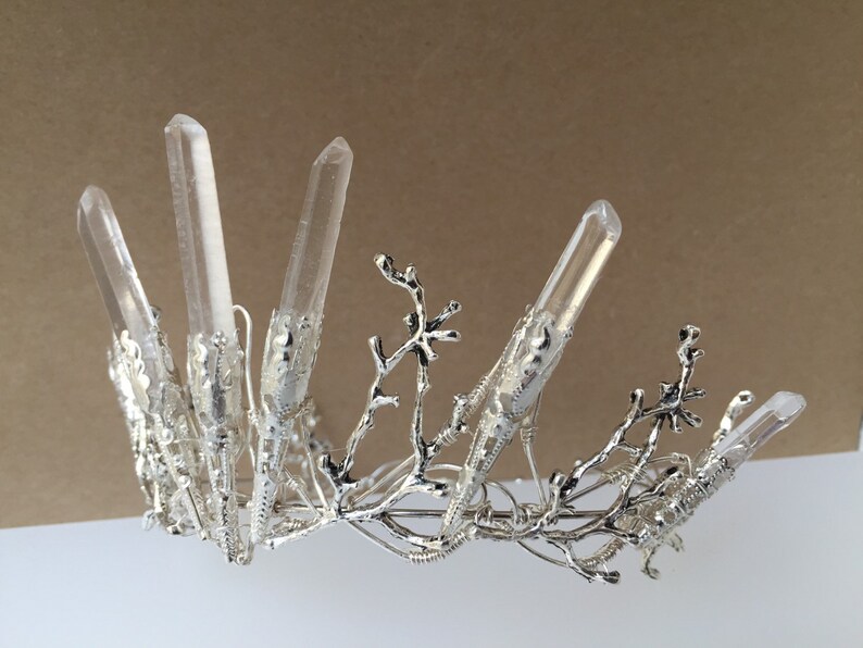 Game of Thrones! Alternative Bride Crystal Quartz Crown Tiara Magical Headpiece Festival The VENUS Crown