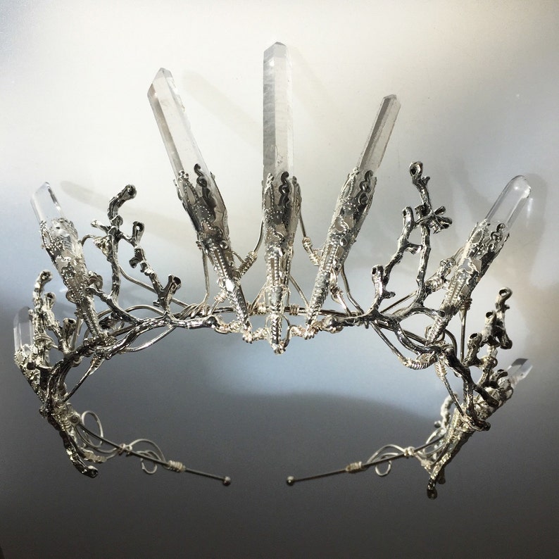 Game of Thrones! Alternative Bride Crystal Quartz Crown Tiara Magical Headpiece Festival The VENUS Crown