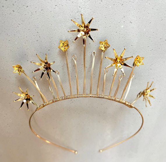 The LYRA Star Crown Tiara - Bridal Headdress Festival Prom  display picture 2