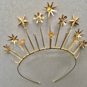 The EMPRESS Star Crown Tiara Headband Prom Christmas Tarot Celestial Constellation Party Bride