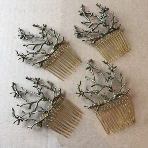 The TWIGGY COMB Branch Twig Woodland Faerie Hair Comb Bridesmaid Prom Witchy image 1