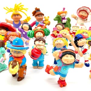 Figurines vintage Cabbage Patch vendues séparément, jouets en PVC des années 80 et 90