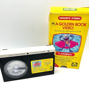 Sesame Street Golden Book Tape - Super Grover 5 Stories - Betamax Beta Tape