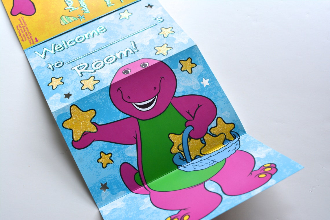 Barney Birthday Card carte de vœux vintage nostalgique fun | Etsy