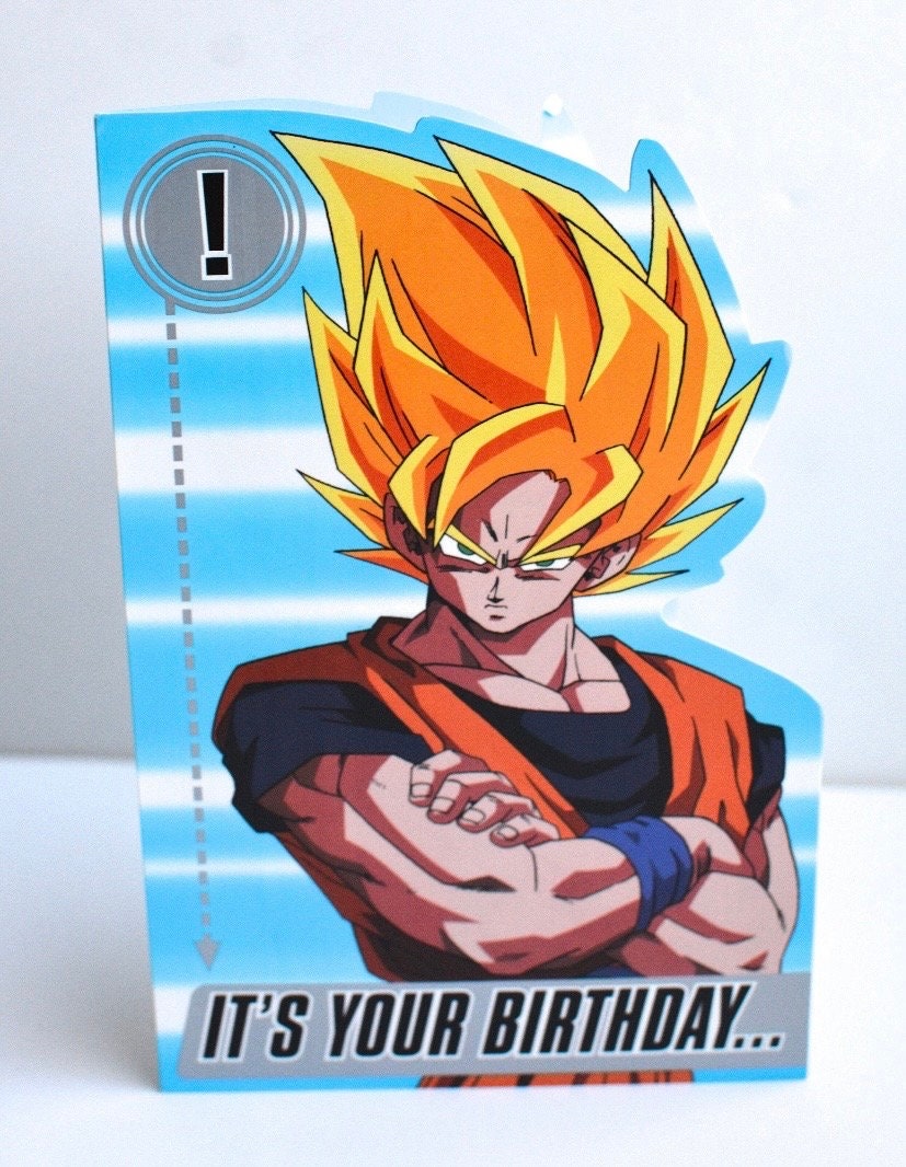 Carte Anniversaire Dragon Ball Z Gratuite Imprimer Dragon ball z birthday - Etsy Canada