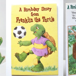 Cartes d'anniversaire Franklin vendues séparément - carte de voeux amusante et nostalgique pour enfants vintage des années 90, debout