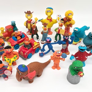 Vintage Sesame Street Figures sold separately 80s big bird, snuffleupagus, grover, Bert, Ernie, cookie monster