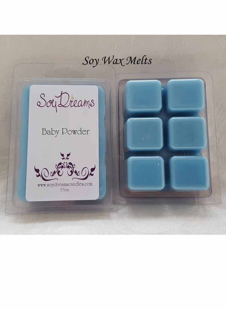 Baby Powder Soy Wax Melts Scented Wax Melts Blue baby boy Etsy