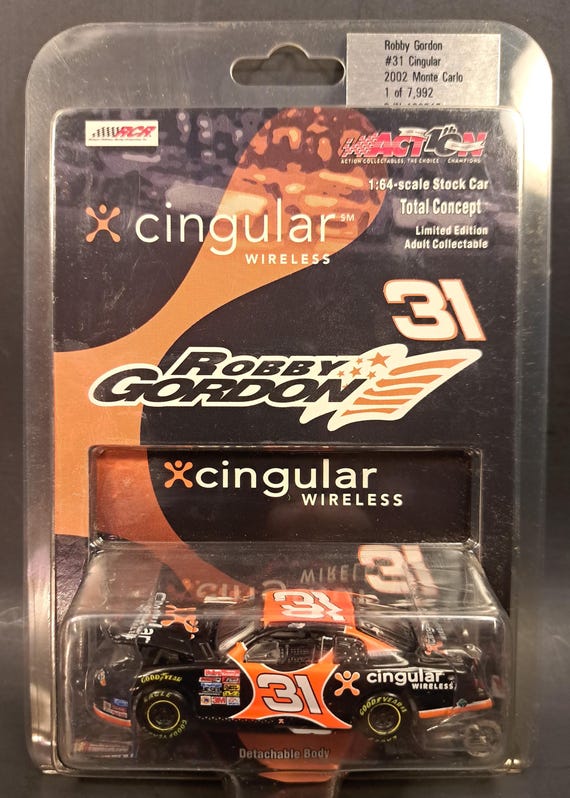 2002 Robby Gordon #31 Cingular Wireless. 1/64 Monte Carlo - Etsy