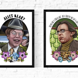 League of Gentlemen Prints, A5 A4, Paulines Pennen, Tubbs en Edwards, Herr Lip, Harvey Denton, Local, Royston Vasey