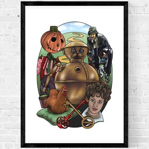 Return to Oz Print, Tattoo Style, Fairuza Balk, Dorothy, Tick Tock, Wizard of Oz, Wicked, Witch
