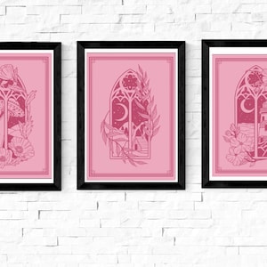 Lot de 3 cartes postales de tatouage avec fenêtre, rose, A6, collection, art de la conception de tatouage, nautique, panthère, coeur, décoration d'intérieur, cadeau, simple, patchwork