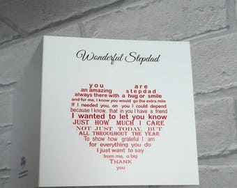 Step dad card, Card for stepfather, Birthday card for stepdad, Card for Step Dad Birthday, Birthday card for step Dad