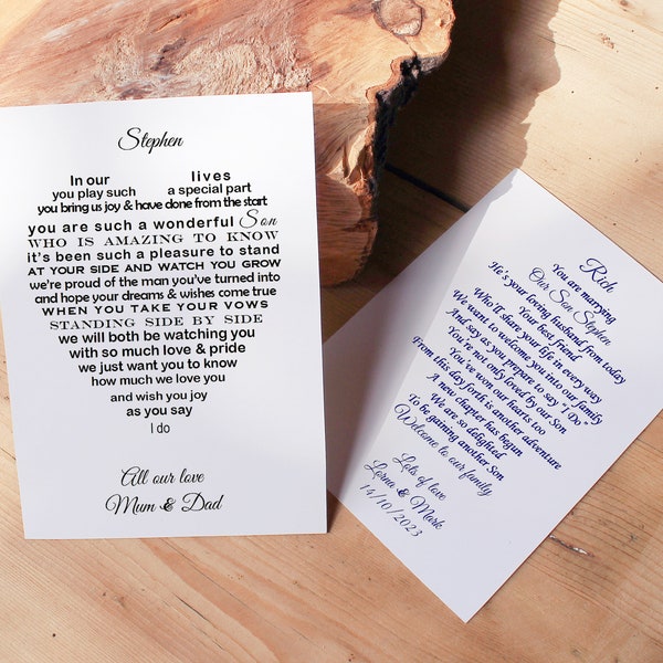 Same Sex Wedding Day Son in Law Printable card, Welcome to family son's new husband, Groom card from parents, Wedding Card Son's Husband