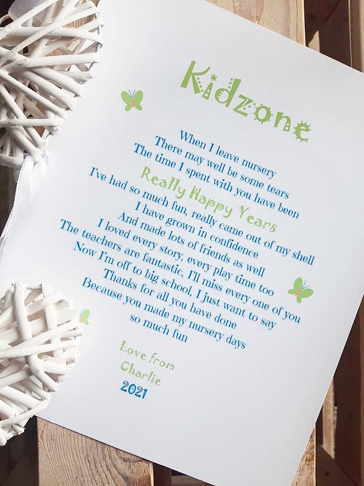 Leaving Nursery Gift Thank You Preschool Personalised Etsy