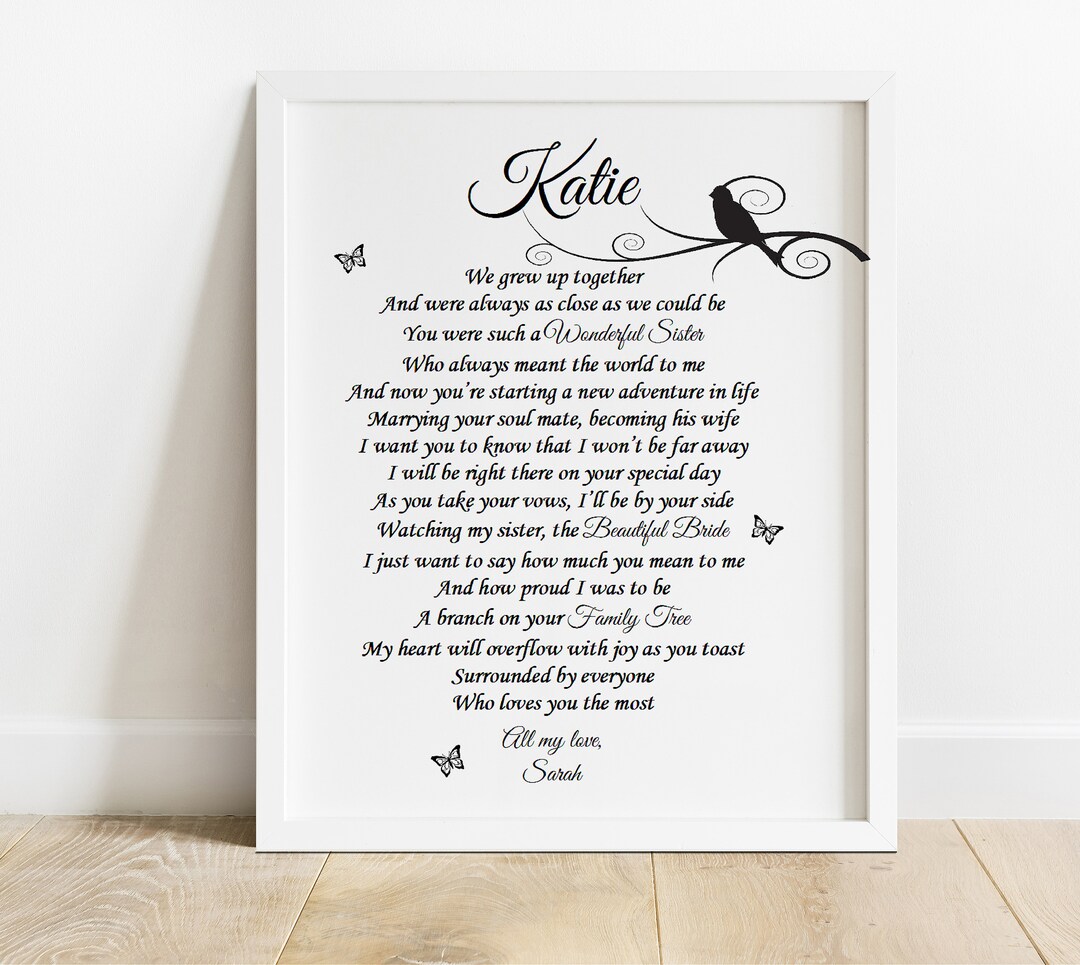 Memorial Wedding Day Letter From Heaven Heavenly Wishes From Etsy UK