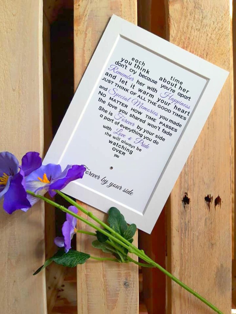 Sympathy Gift Bereavement Poem Sorry for Your Loss Thinking Etsy UK