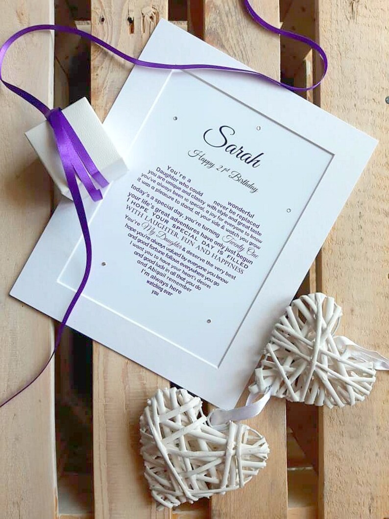 Letter From Heaven Daughter 16th Memorial Daughter Sweet 16 Etsy