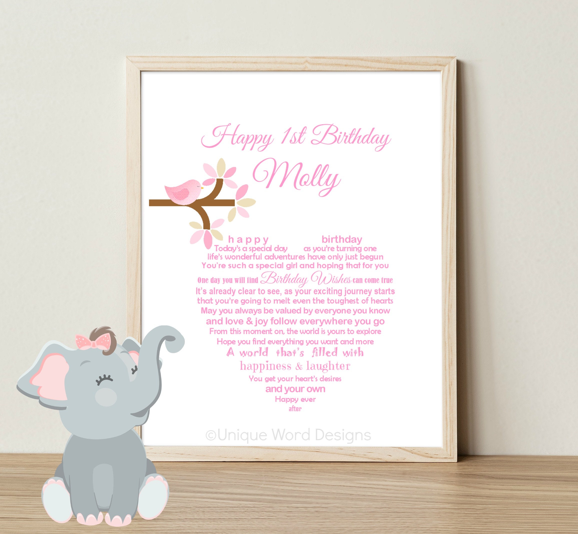 Printable 1st Birthday keepsake DIGITAL First Birthday Gift | Etsy