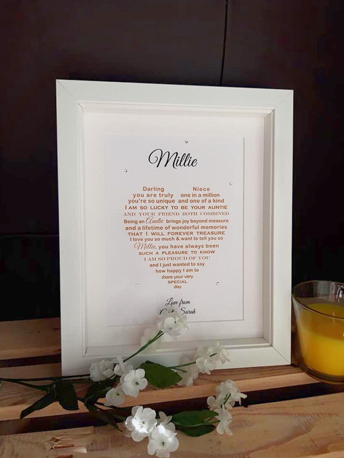 Niece Wedding Gift Niece Bridesmaid Gift Wedding Gift for Etsy