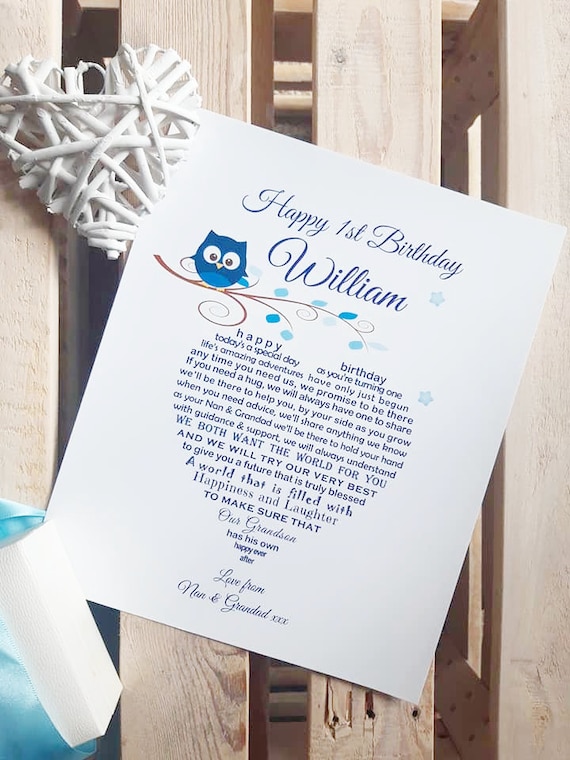 New Baby Gifts, Baby Boy Gift, Gifts for Newborn, 1st Birthday Gift, Godson  Gift, Gift for Nephew, Baby Frame, Personalised Keepsake Nursery 