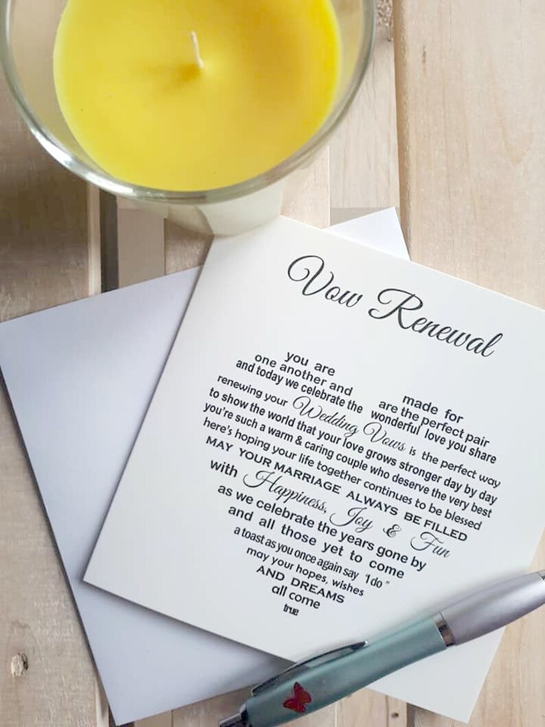  Vow Renewal card Renewing your vows congratulations renew 