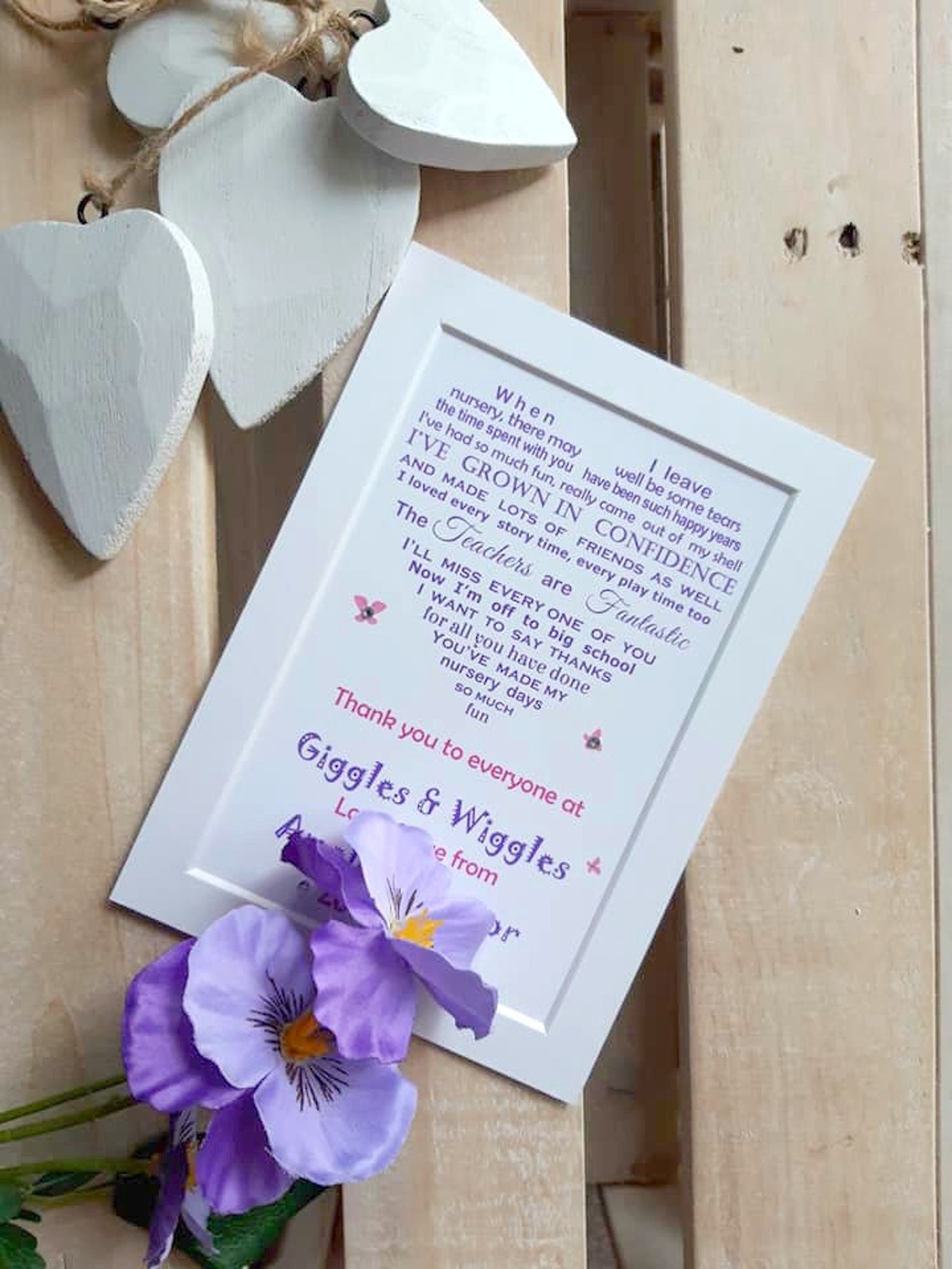 Leaving Nursery Gift Nursery Teacher Gift Kindergarten Gift Etsy UK