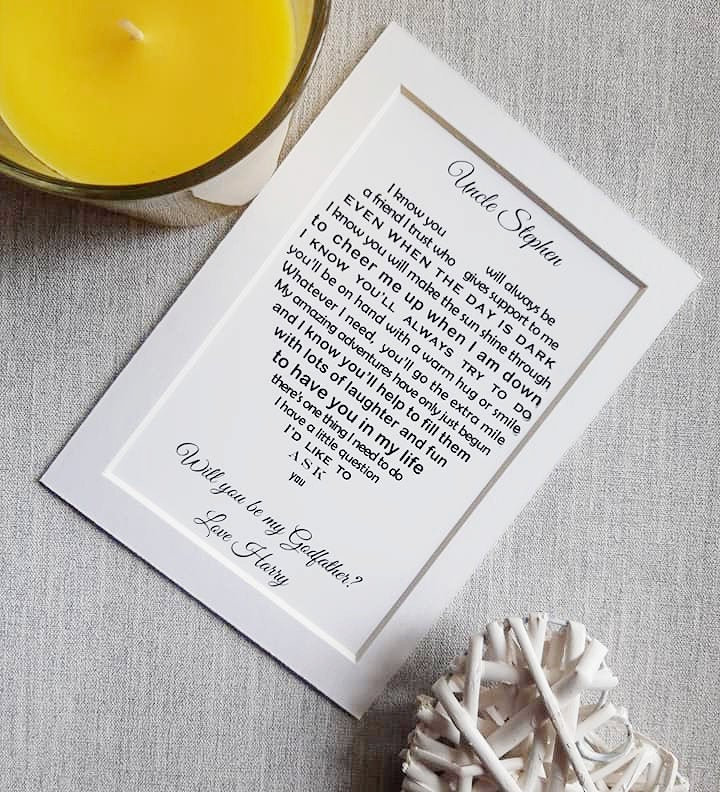 Will you be my Godfather Godfather request Godparent | Etsy