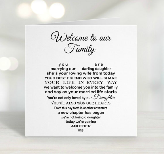 Same Sex Daughter In Law Wedding Card, Lesbian Wedding Day Card, Card For Daughter In Law, Heartfelt Sentimental Poem from Bride's Parents