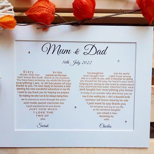 Wedding gifts for parents, Parents of the Bride Gift,  Mother and Father of the Bride Print, Wedding Printables Parents