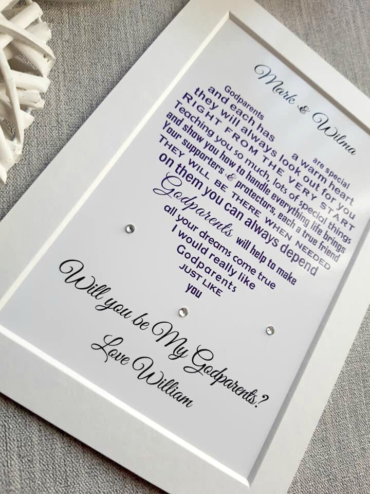 Will You Be My Godparents Godparent Proposal Poem Will You | Etsy