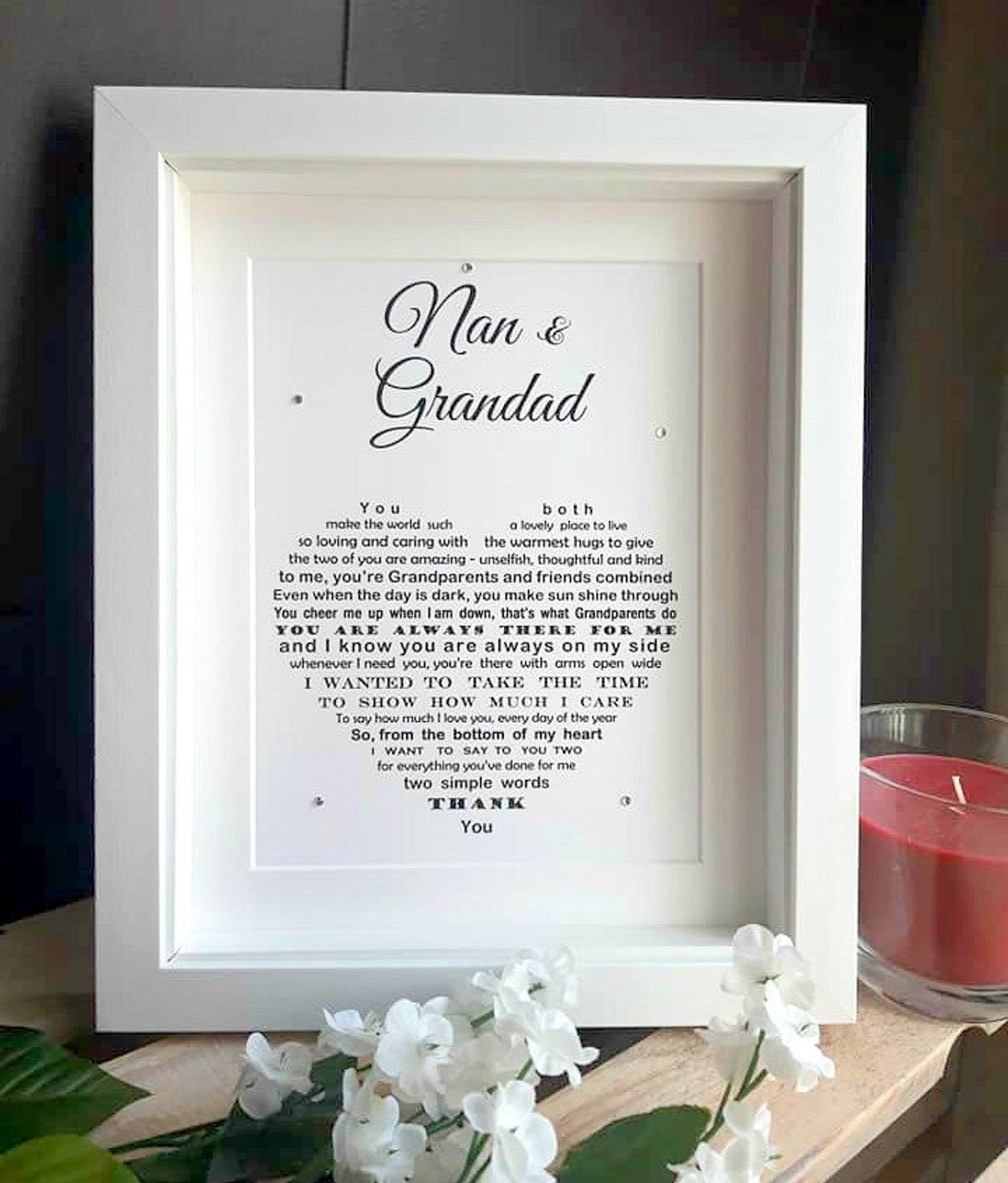 Grandparents Christmas Gifts Grandparent Anniversary Gift - Etsy UK