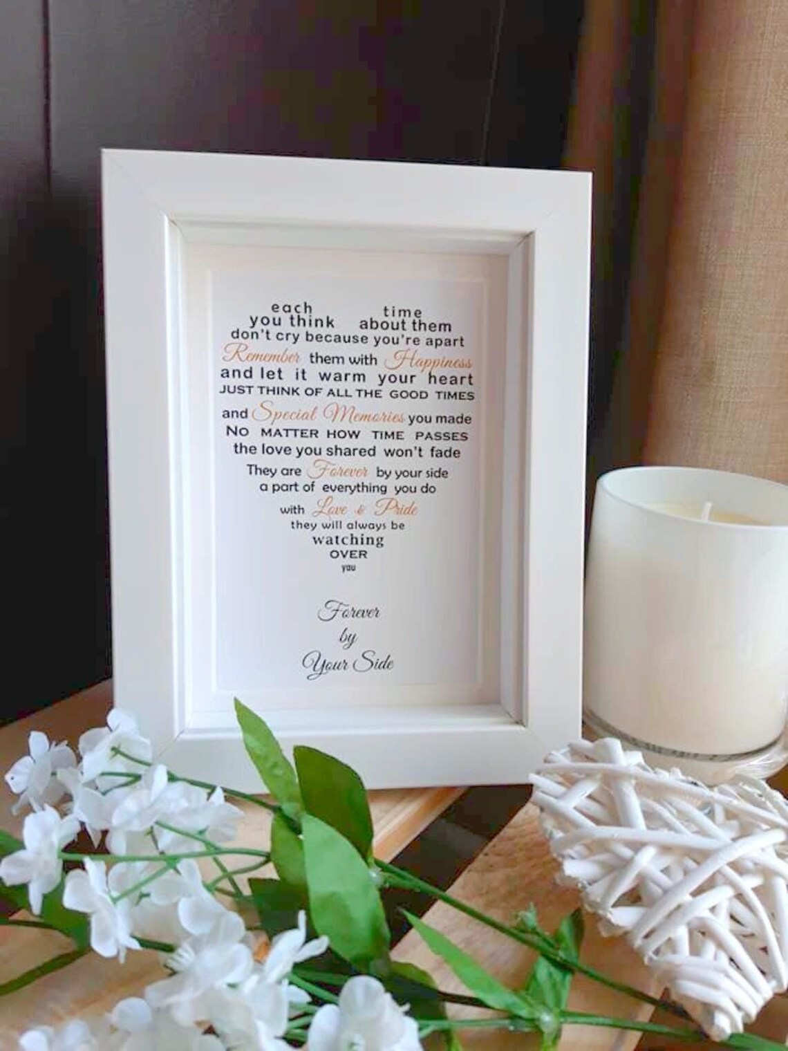 Bereavement Sympathy Gift Remembrance Photo Keepsake Sorry Etsy New