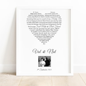 Regalo per l'anniversario di nozze di diamante, regalo per il 60° anniversario dei nonni, poesia per i 60 anni dei genitori, ricordo per mamma e papà, stampabile per coppia con sessanta parole