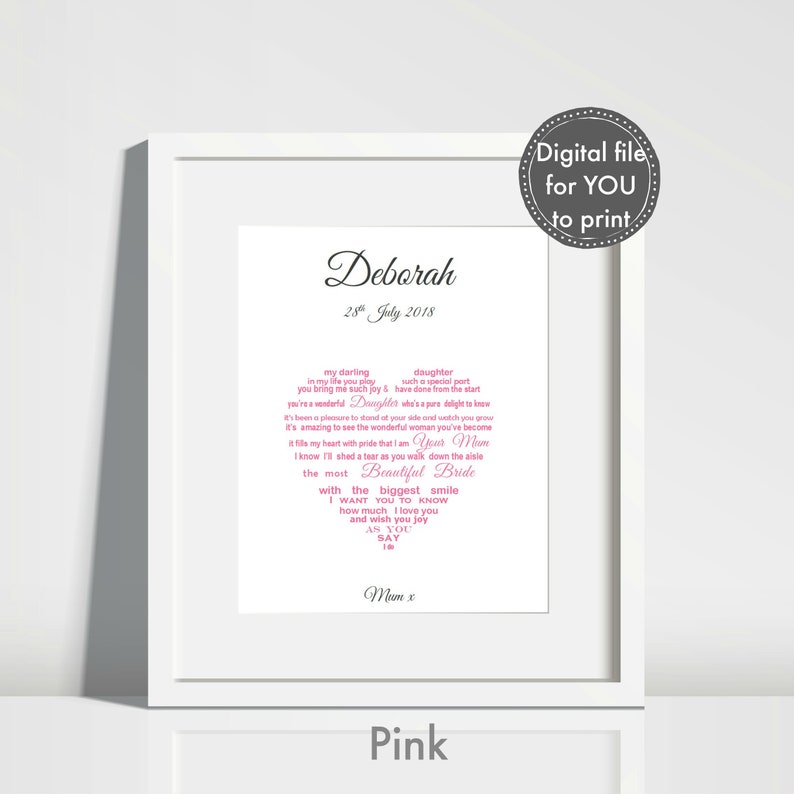 Gift From Mother To Daughter On Wedding Day