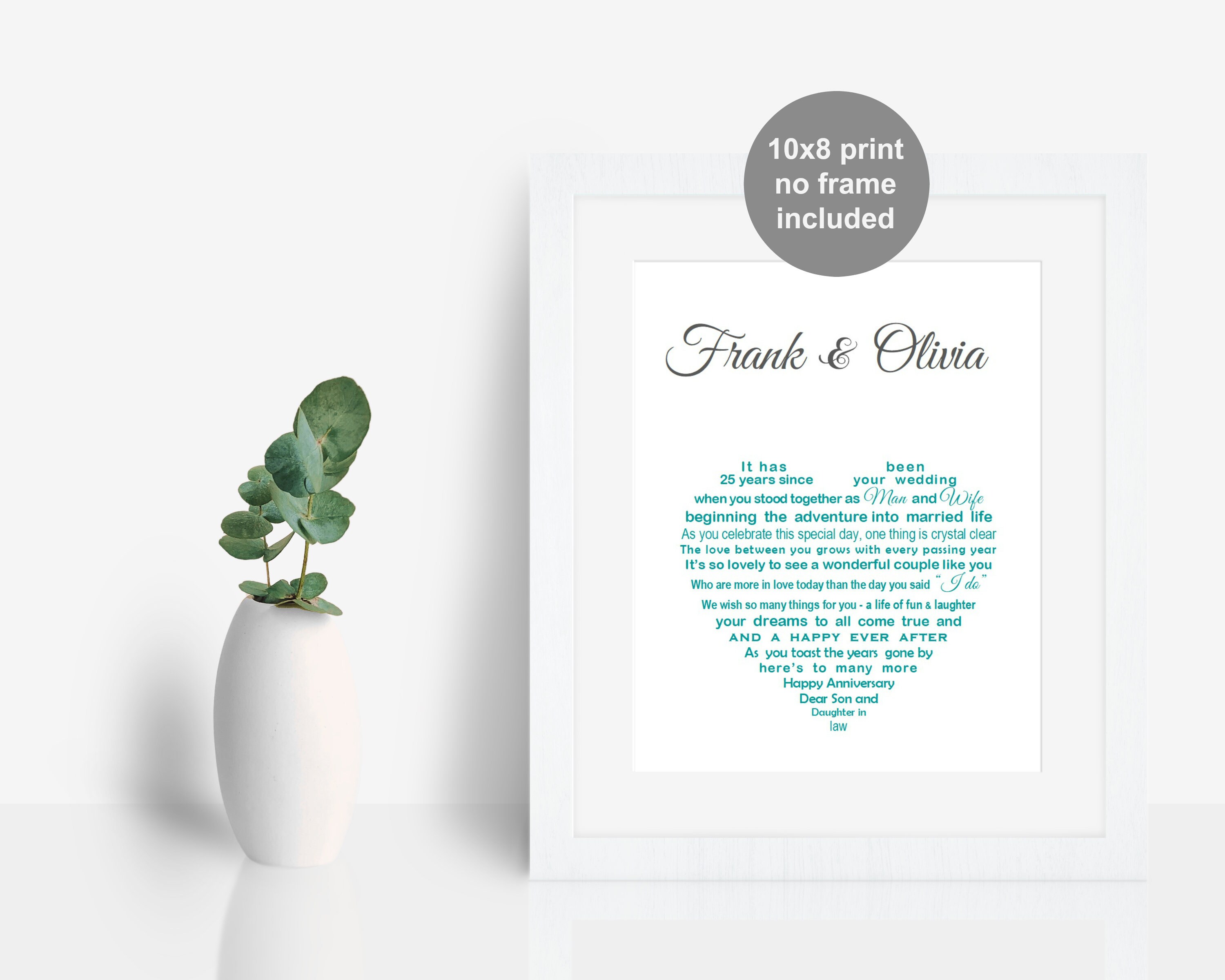 Anniversary Daughter Son in Law Gift DIGITAL Wedding Etsy