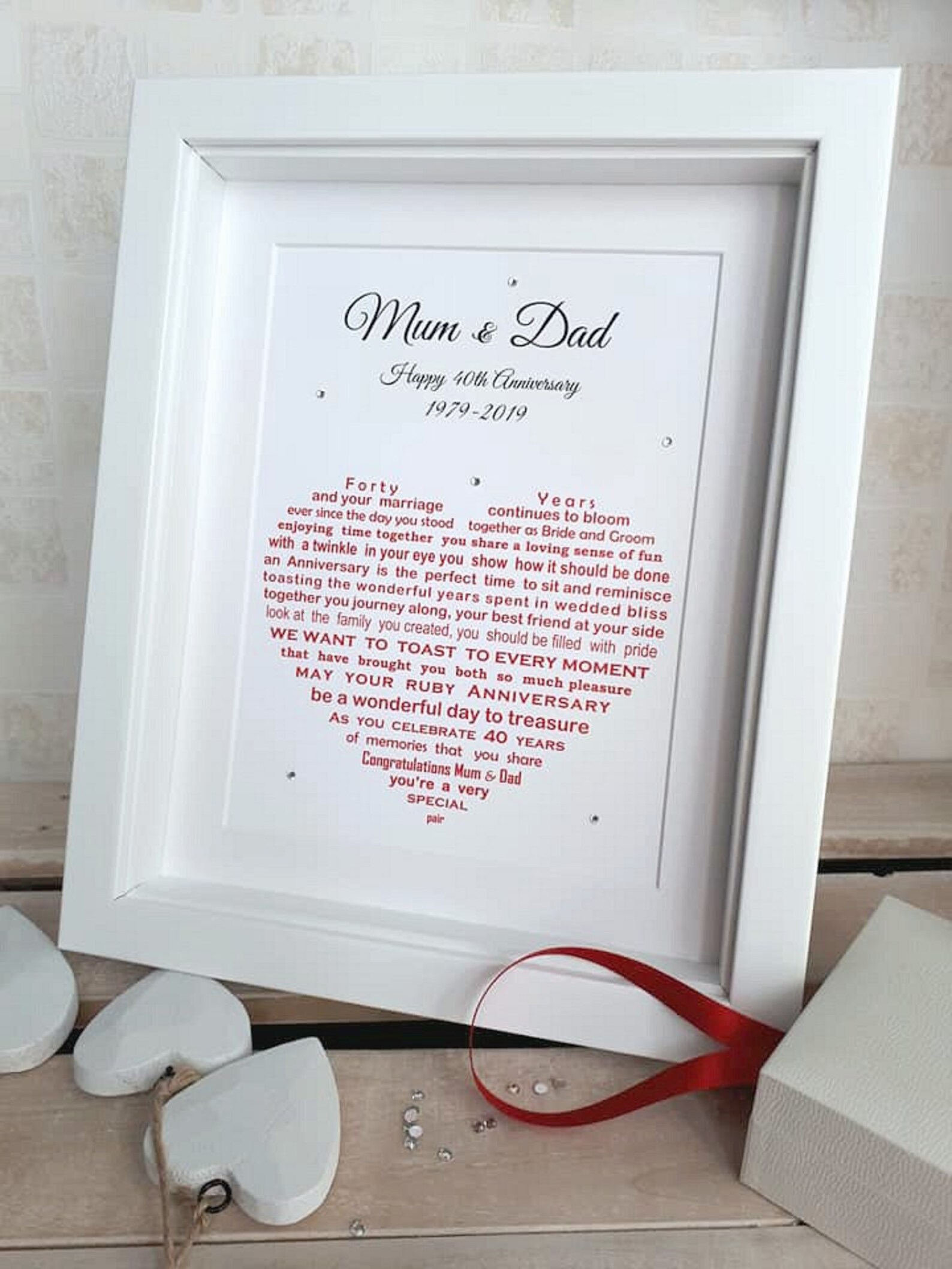 Personalised Ruby Anniversary Gift Parents 40th Wedding Etsy UK personalised-ruby-anniversary-gift-parents-40th-wedding-etsy-uk