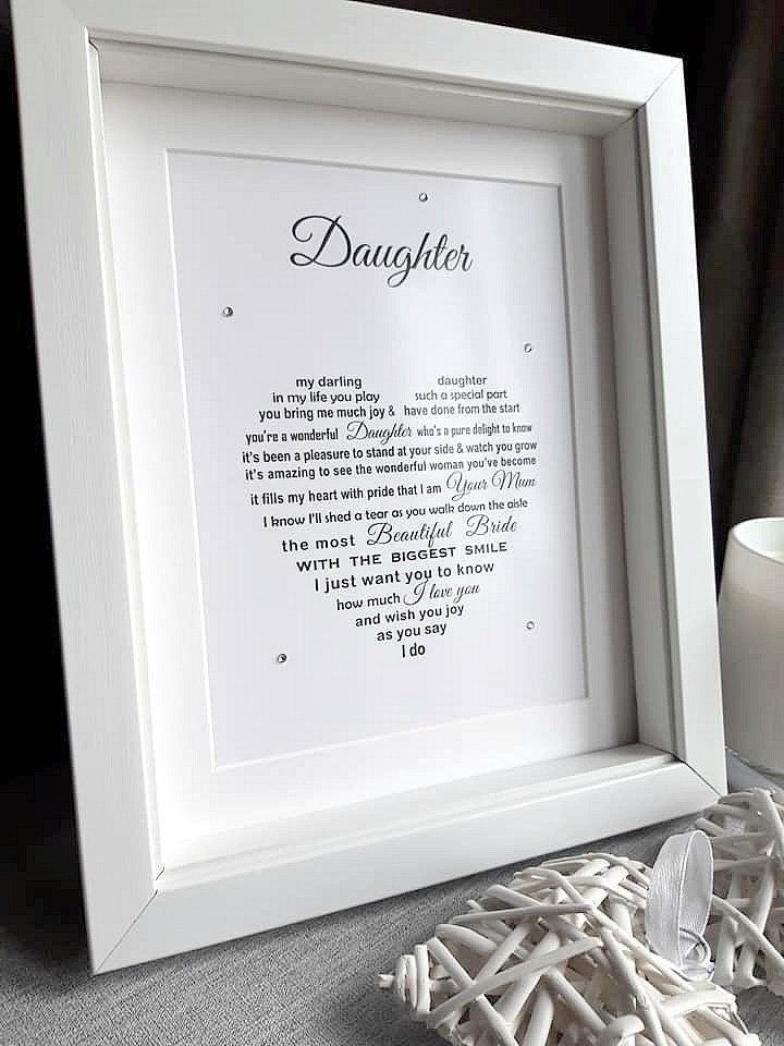 Daughter Wedding Day Wedding Gift for Daughter From Mum Etsy