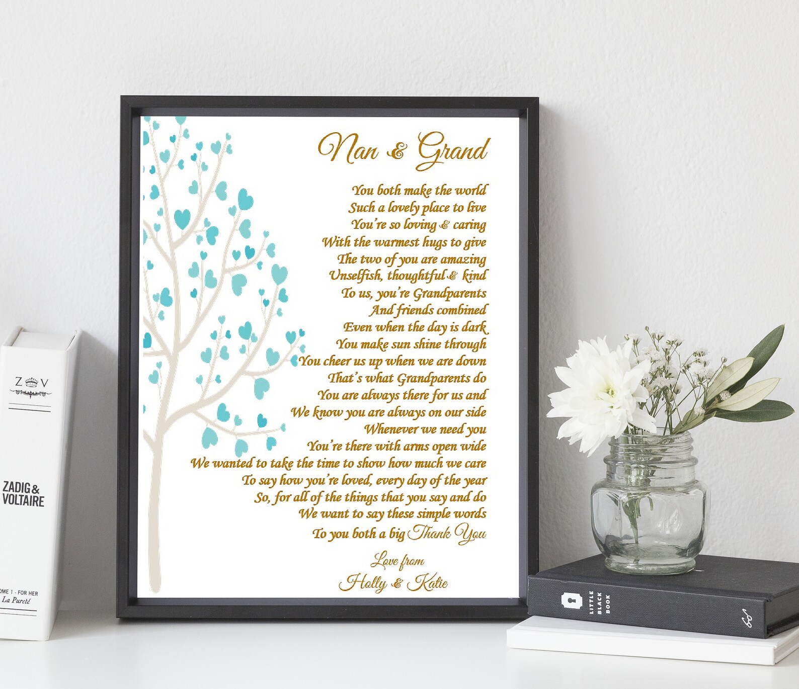 Grandparents Christmas Gifts Grandparent Anniversary Gift - Etsy UK