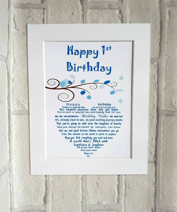 1st Birthday Baby Boy Baby S First Birthday Gift Etsy