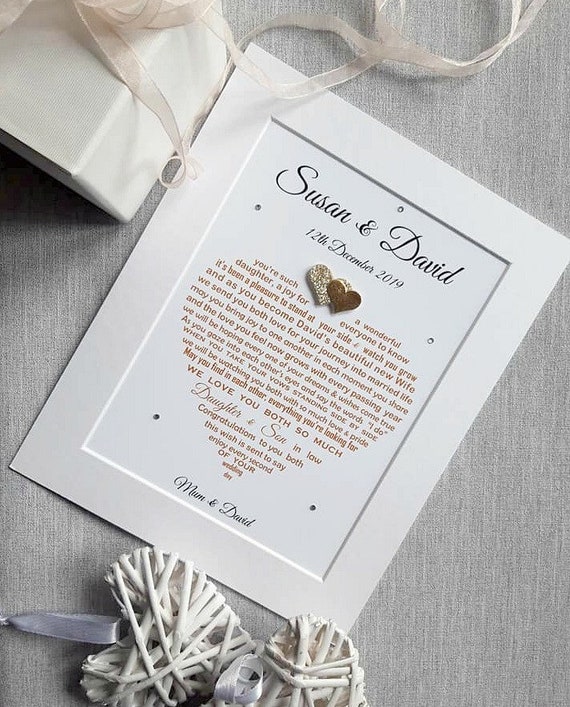 wedding gifts for daughter and son in law