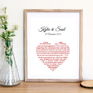 first anniversary gift for son and daughter in law