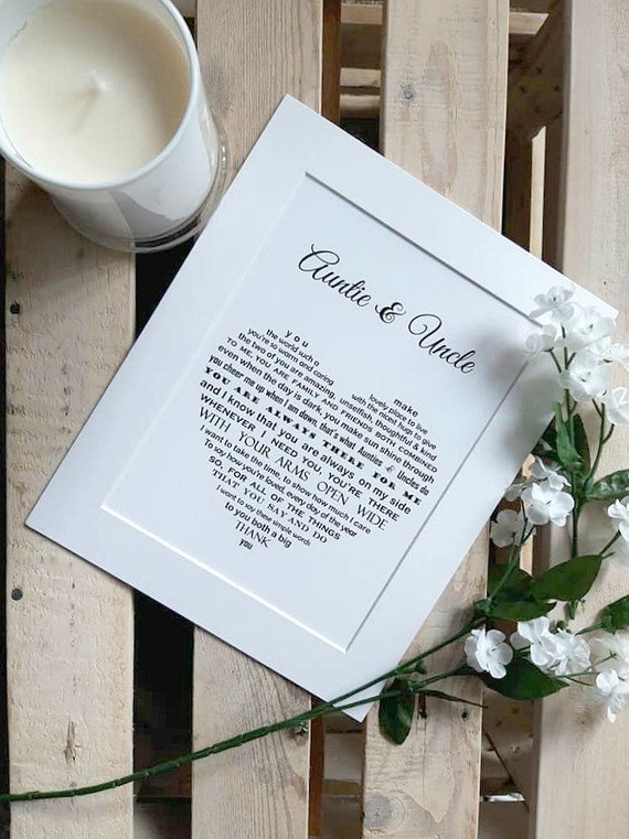 pics Wedding Anniversary Gift Ideas For Aunt And Uncle etsy