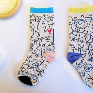 NEW Like me socks_Lovely numbers image 1