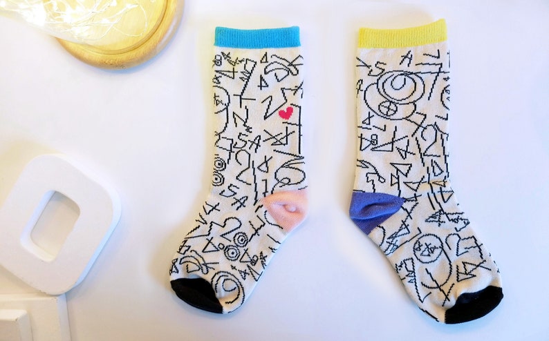 NEW Like me socks_Lovely numbers image 1