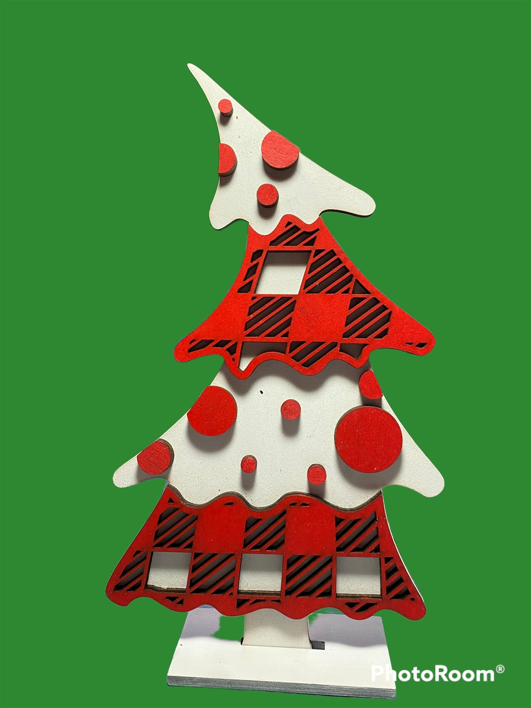 Hand Painted 3d Funky Christmas Trees. Etsy