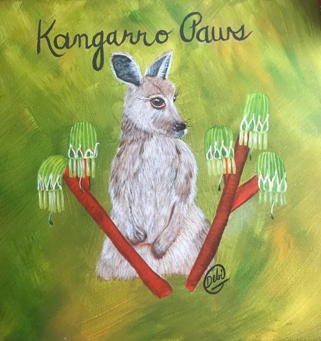 Original Kangaroo Paws Painting - Etsy Original Kangaroo Paws Painting - Etsy